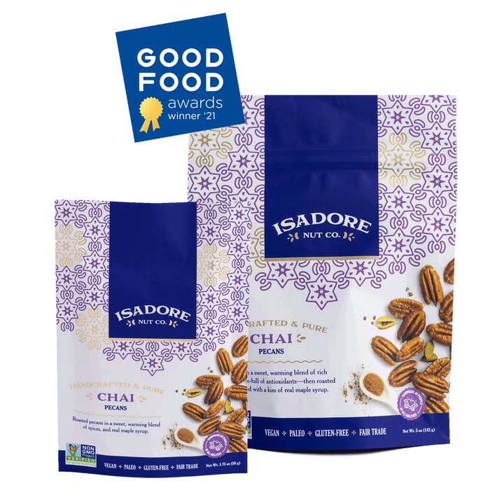 Isadore Nut Company - Wholesale Nuts - Chai Spice Pecans: Premium Roasted- 5 oz- Non-GMO4