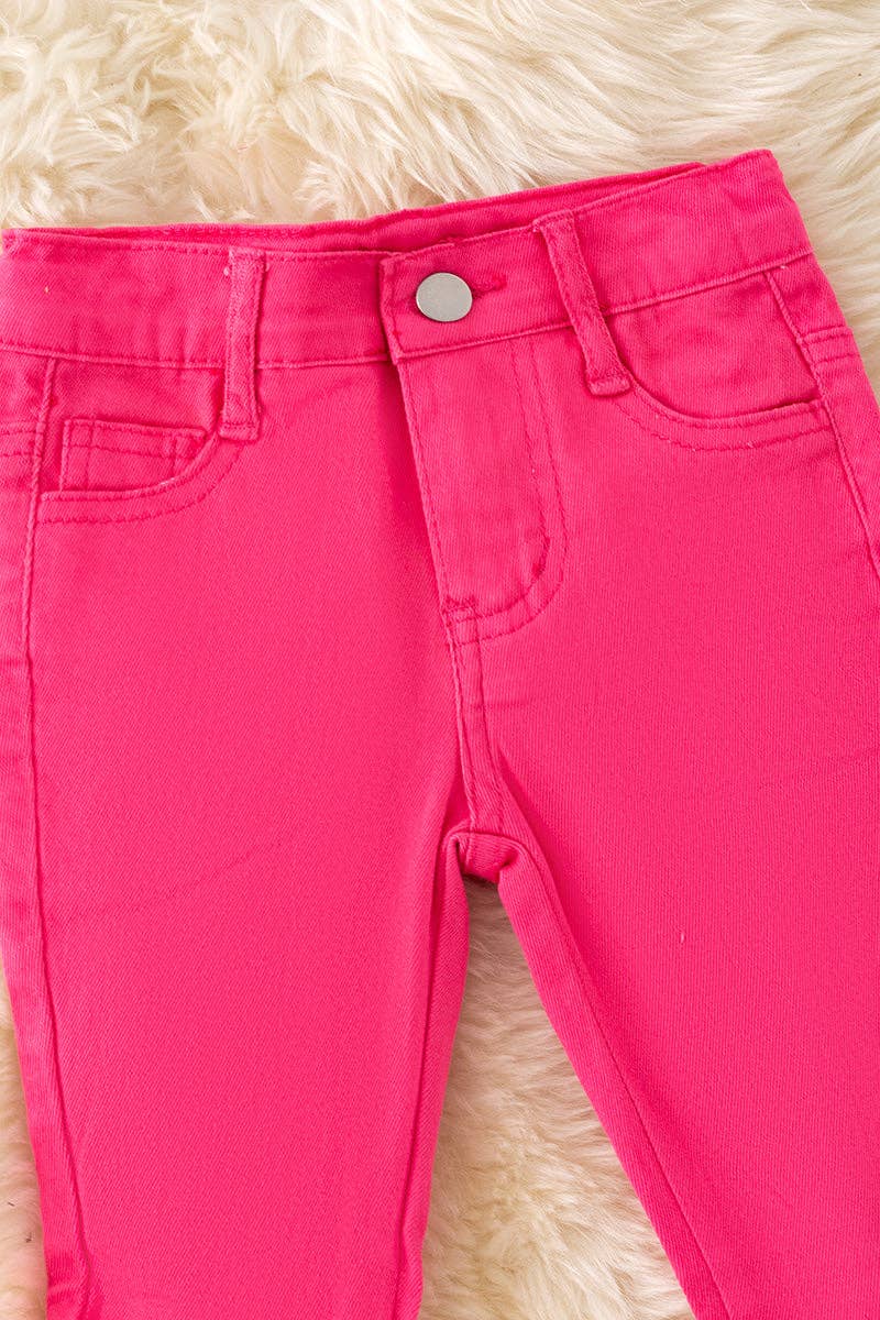 Kids Charm Online - Wholesale Pants - Kids - Fuchsia  Western  double layer bell pants with adjustable string. PNG50253-SOL1
