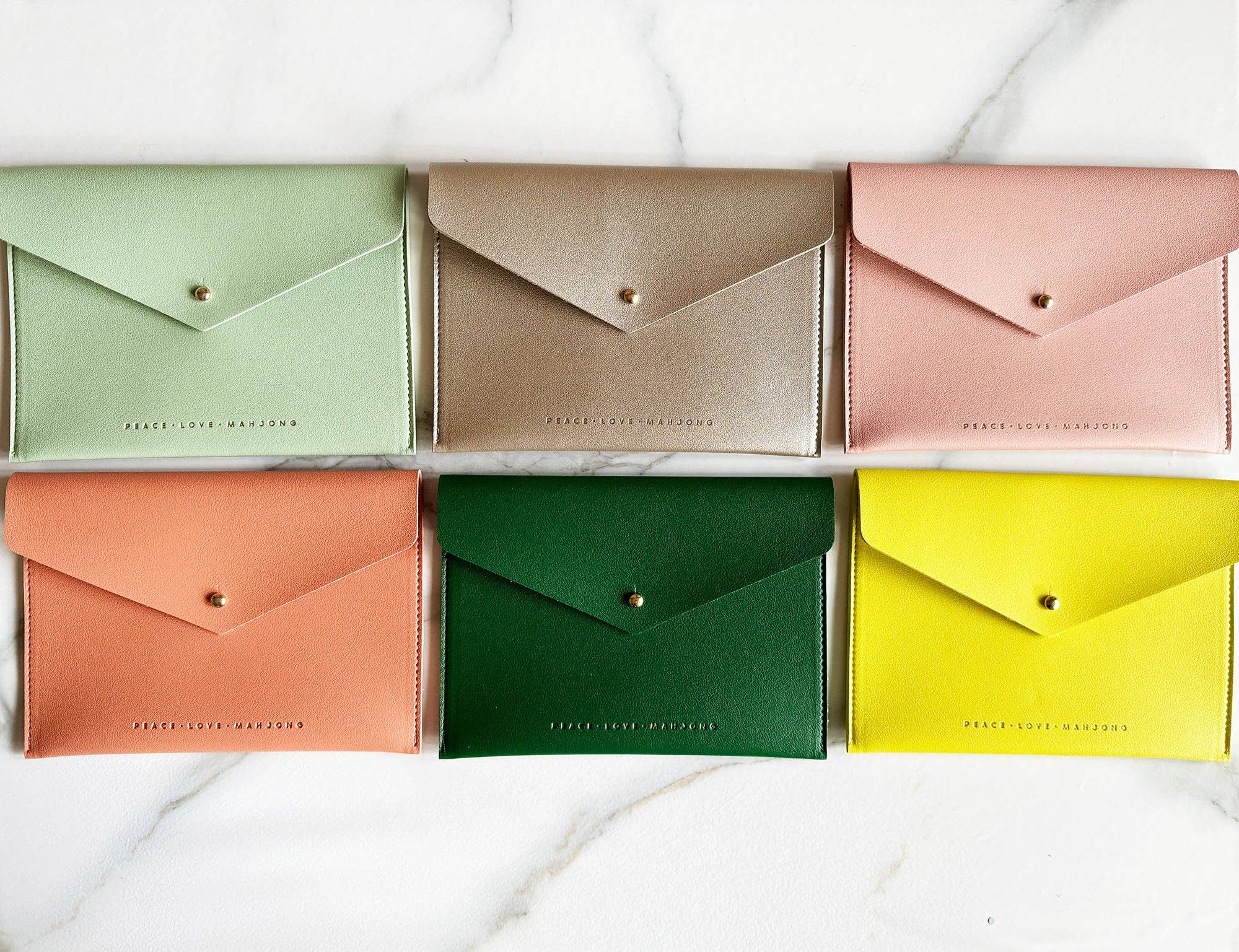 Peace Love Mahjong - Wholesale Card Holder - Women's - Card Clutch19