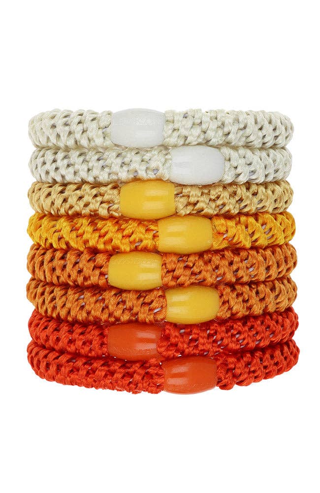 France Luxe/L. Erickson – Engroshandel Hårbånd - Dame – Grab & Go Hestehalebindere - Sæt med otte93