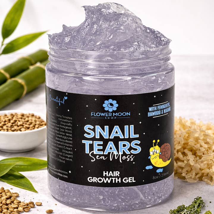 Snail Tears Sea Moss Hair Gel With Fenugreek and Bamboo for wholesale by Flower Moon Shop