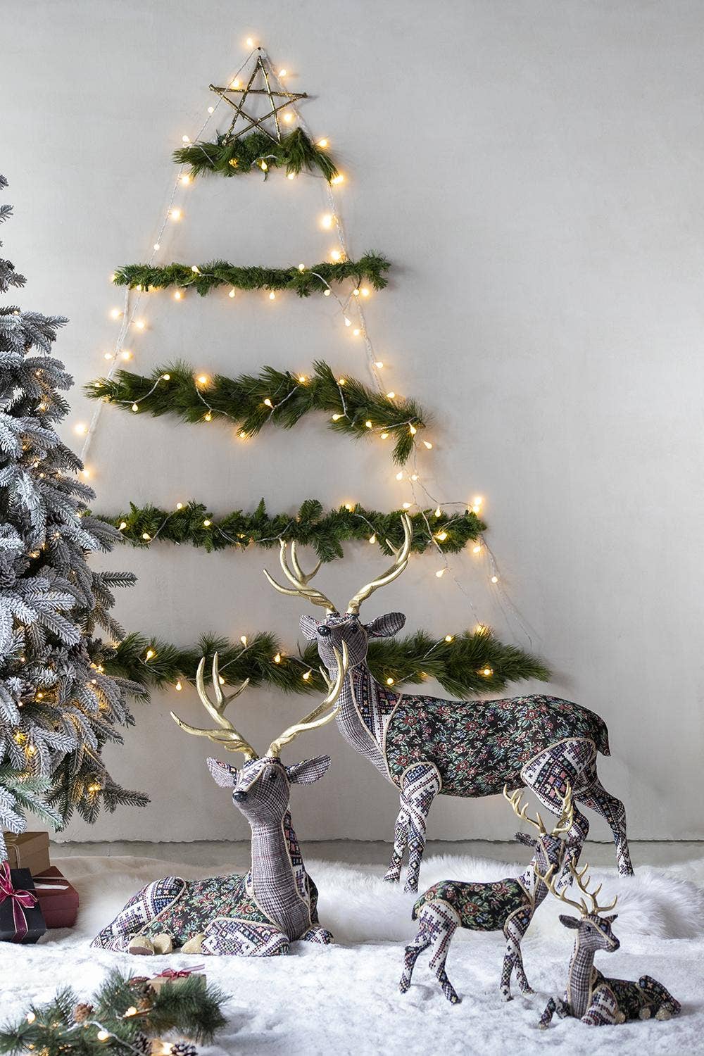 A&B Home Group Inc. - Wholesale Christmas Decoration - 22.5x13.8x23.5" Luxe Lounging Velvet Deer Figurine5