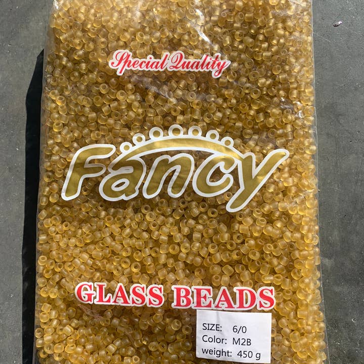 MaddieMayShop - Wholesale Beads - 6/0 Seed Beads, Seed Beads Bulk, Frost Glass Beads 450 Grams9