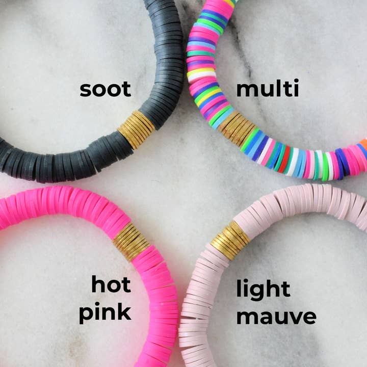 Libby & Smee - Wholesale Beaded bracelet - Heishi Stretch Bracelets4