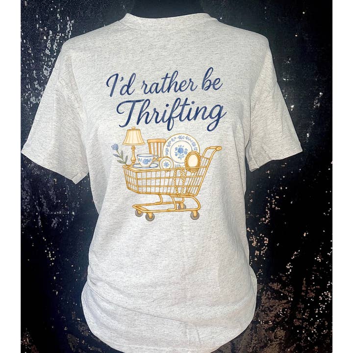I'd rather be thrifting T-shirt for wholesale by StricklandDesignCo