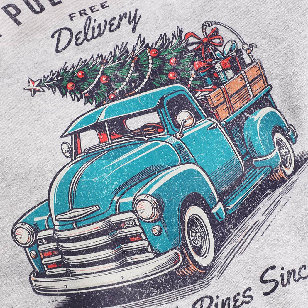 Fashion City - Wholesale Graphic Sweatshirt - Unisex - North Pole Tree Farm Heavyweight Fleece Sweatshirt1