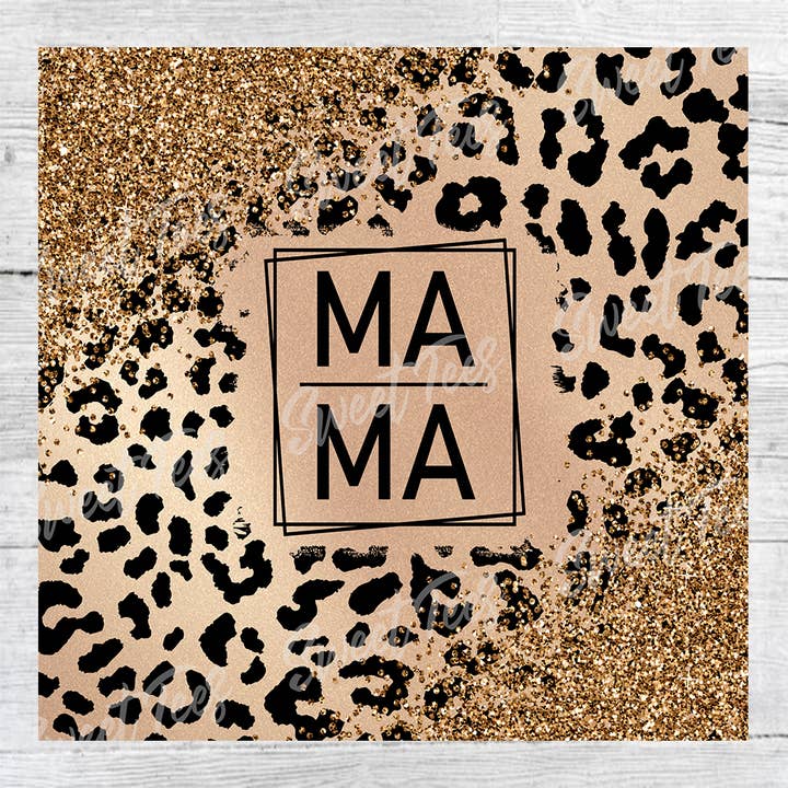 Vaso Mama Pink Leopard con transferencia por sublimación para venta al por mayor de Sweet Tees