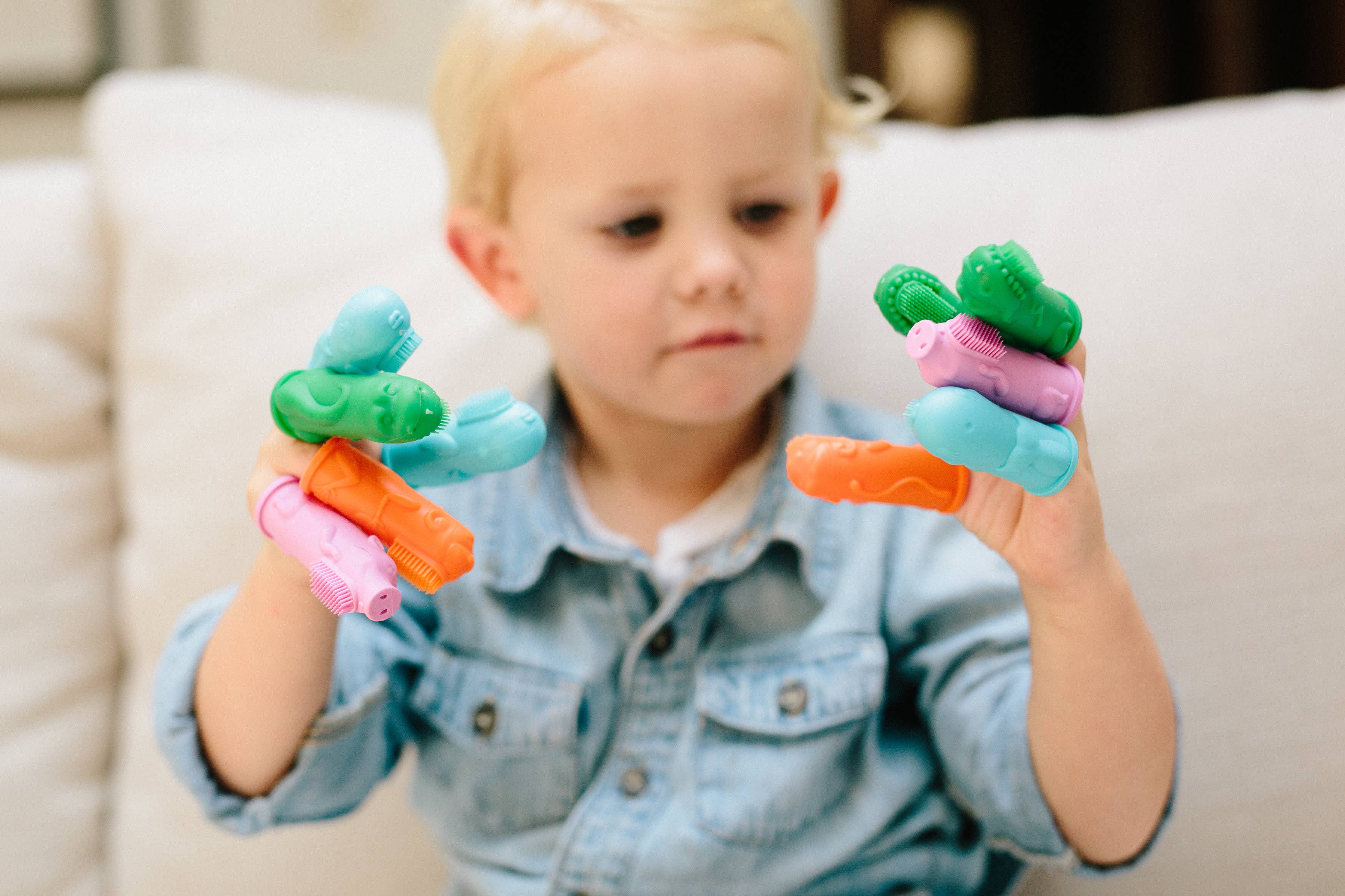 The Brushies - Wholesale Toothbrush - Kids & Baby - 2 Pack & Mini Book - Chomps the Dinosaur & Willa the Whale4