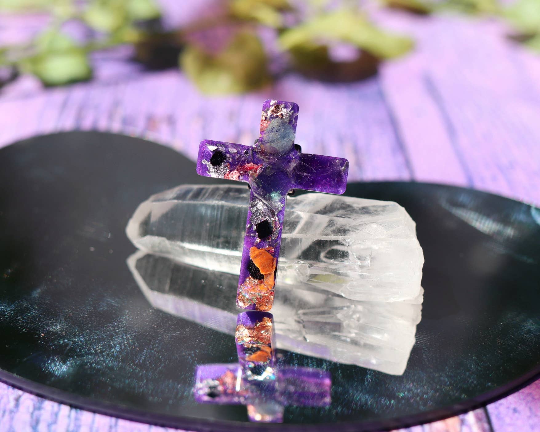 Lucky Luna – wholesale Car Decorative Charm - Unisex – Crystal Cross Car Vent Clip for Travel Anxiety & Protection9