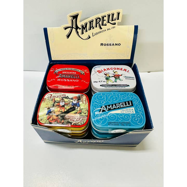 BOÎTE CADEAU MIXTE 20g Fabriqué en Italie pour la vente par Amarelli Fabbrica Di Liquirizia