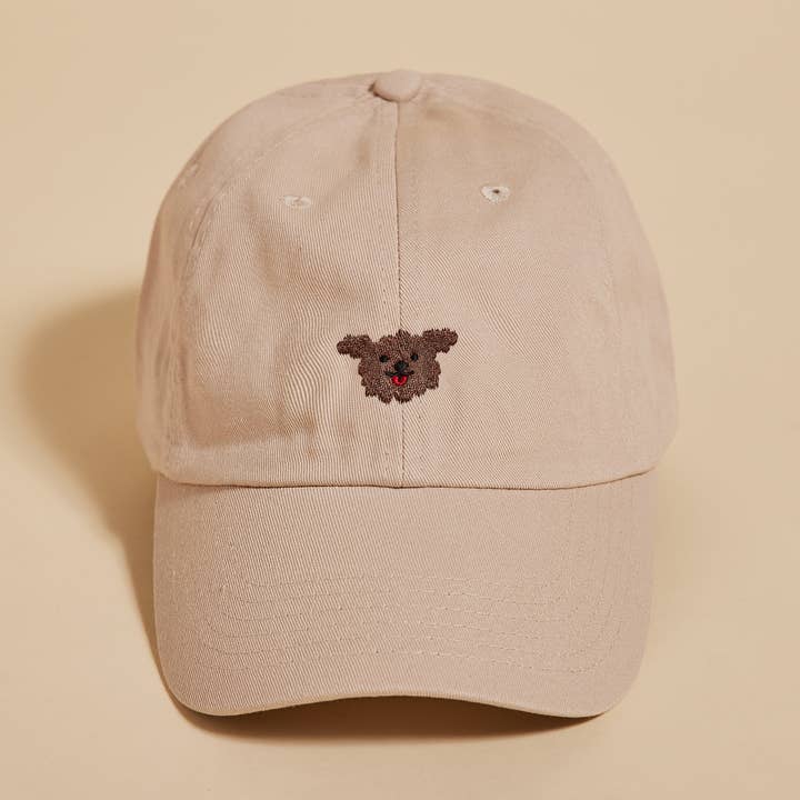 Chien Character Chapeau brodé - Caniche pour la vente par My Dear Bongo