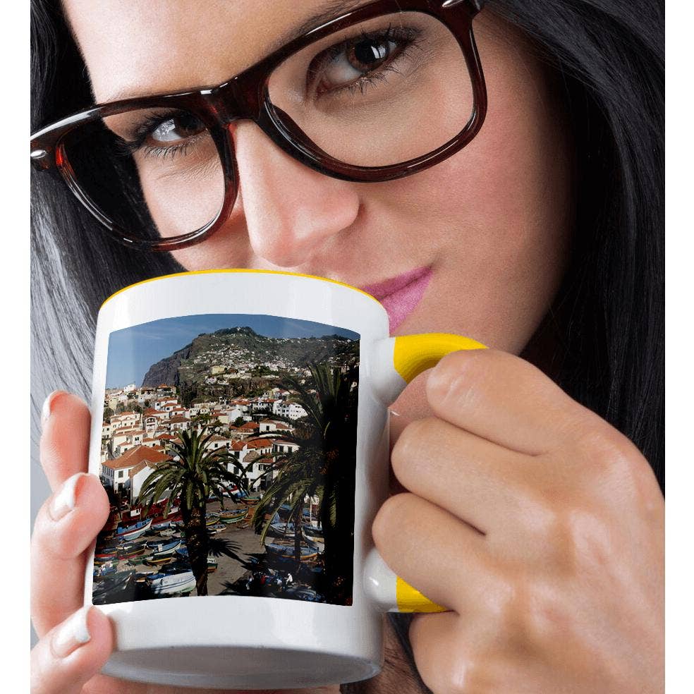 3dRose - Wholesale Coffee Mug - 3dRose, Portugal, Madeira, Camara de Lobos, Fishing boats in harbor and city., Mug1