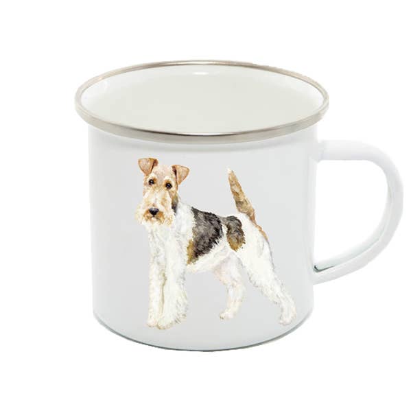 Field and Fur Gifts – wholesale Coffee mug – Enamel Mug, Fox Terrier, Eddie0