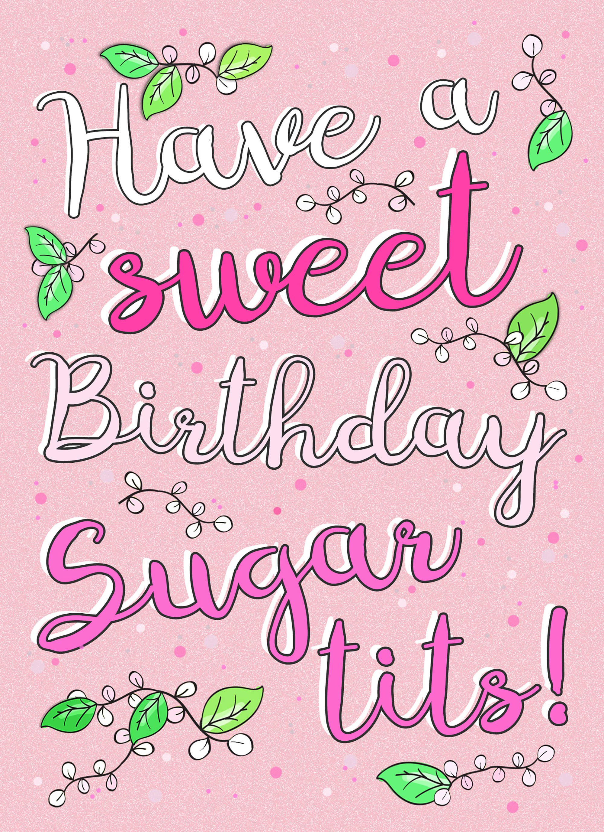 Go La La – wholesale Birthday card – Sugar Tits birthday card1