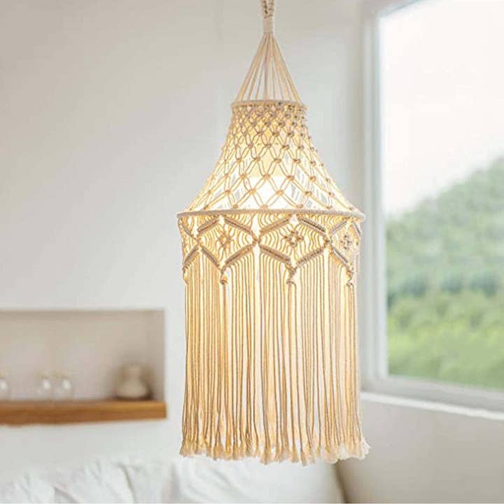 Sparkle Being - Wholesale Lamp Shade - Macrame Light Shade Chandeliers Wall Hanging Lamp Shade