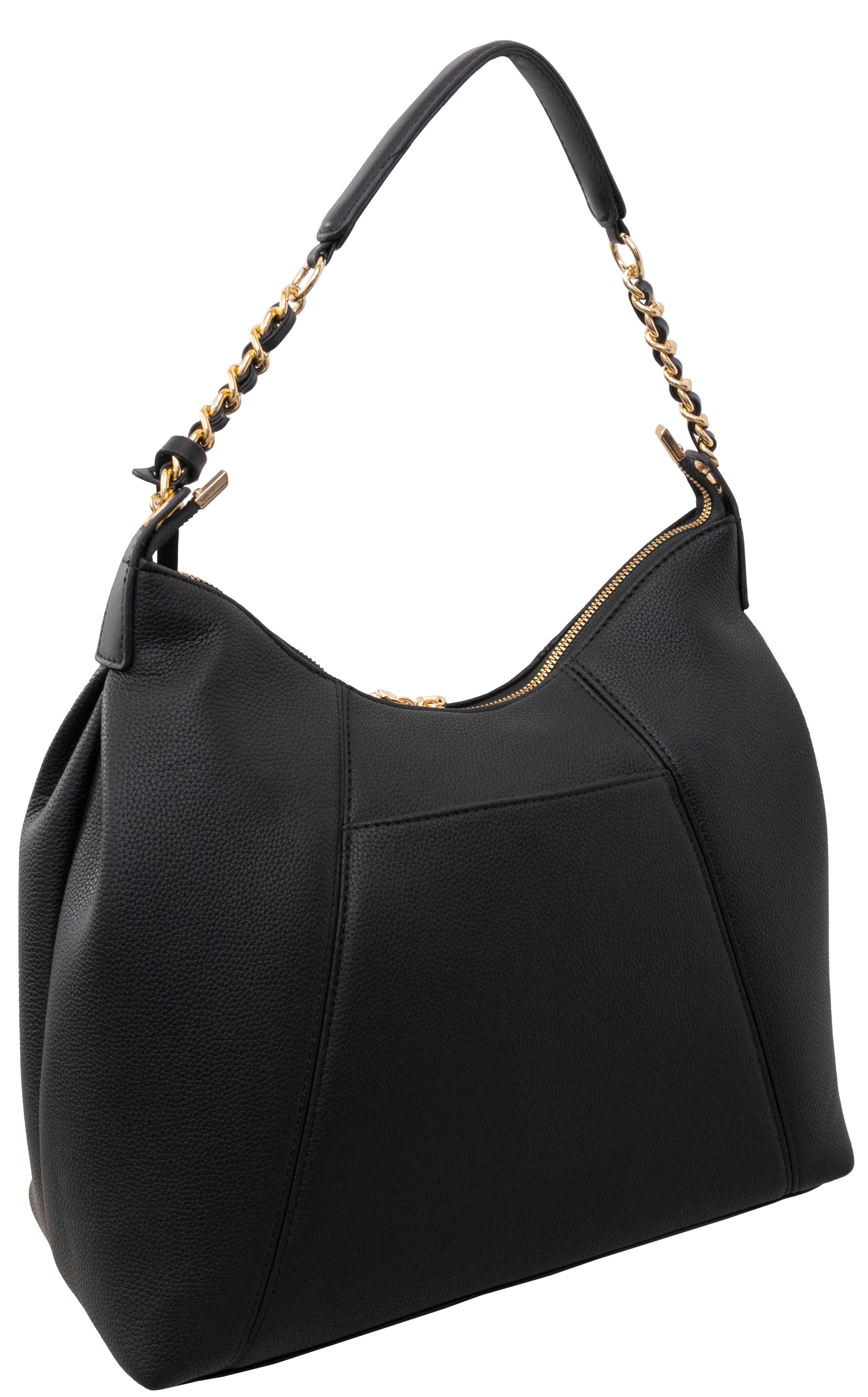 Magid – wholesale Shoulder bag – women's – Max Studio Pebble Grain Top Chain Handle Slouchy Hobo Handbag4