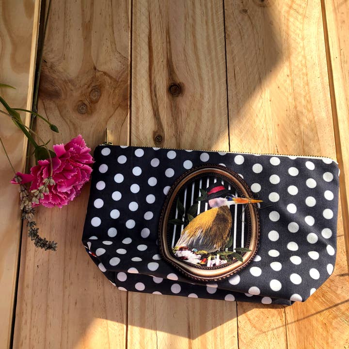 Estojo de maquiagem Henry polka dot por atacado de Marie-Ficelle