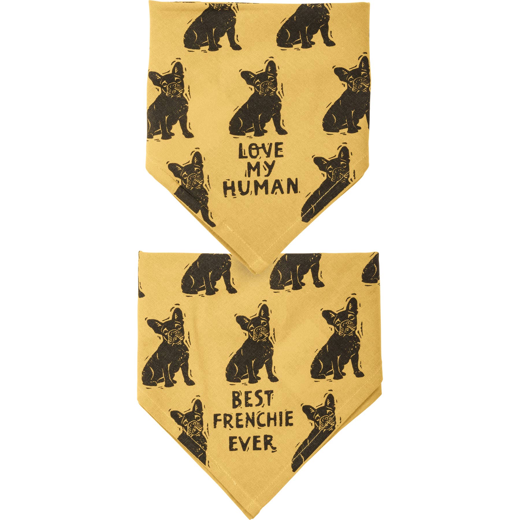 Primitives by Kathy - Wholesale Pet Bandana - Dog - Frenchie/Love My Human Small Pet Bandana1