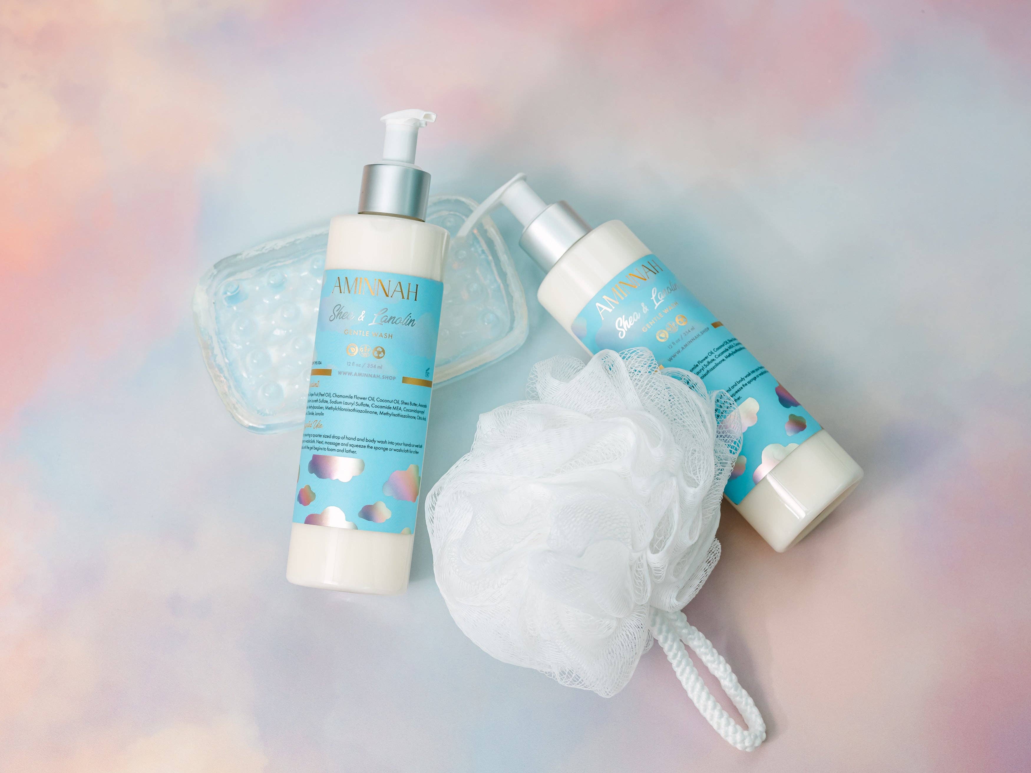 AMINNAH - Wholesale Body Wash/Shower Gel - Eczema (Shea & Lanolin) Gentle Cleanser4