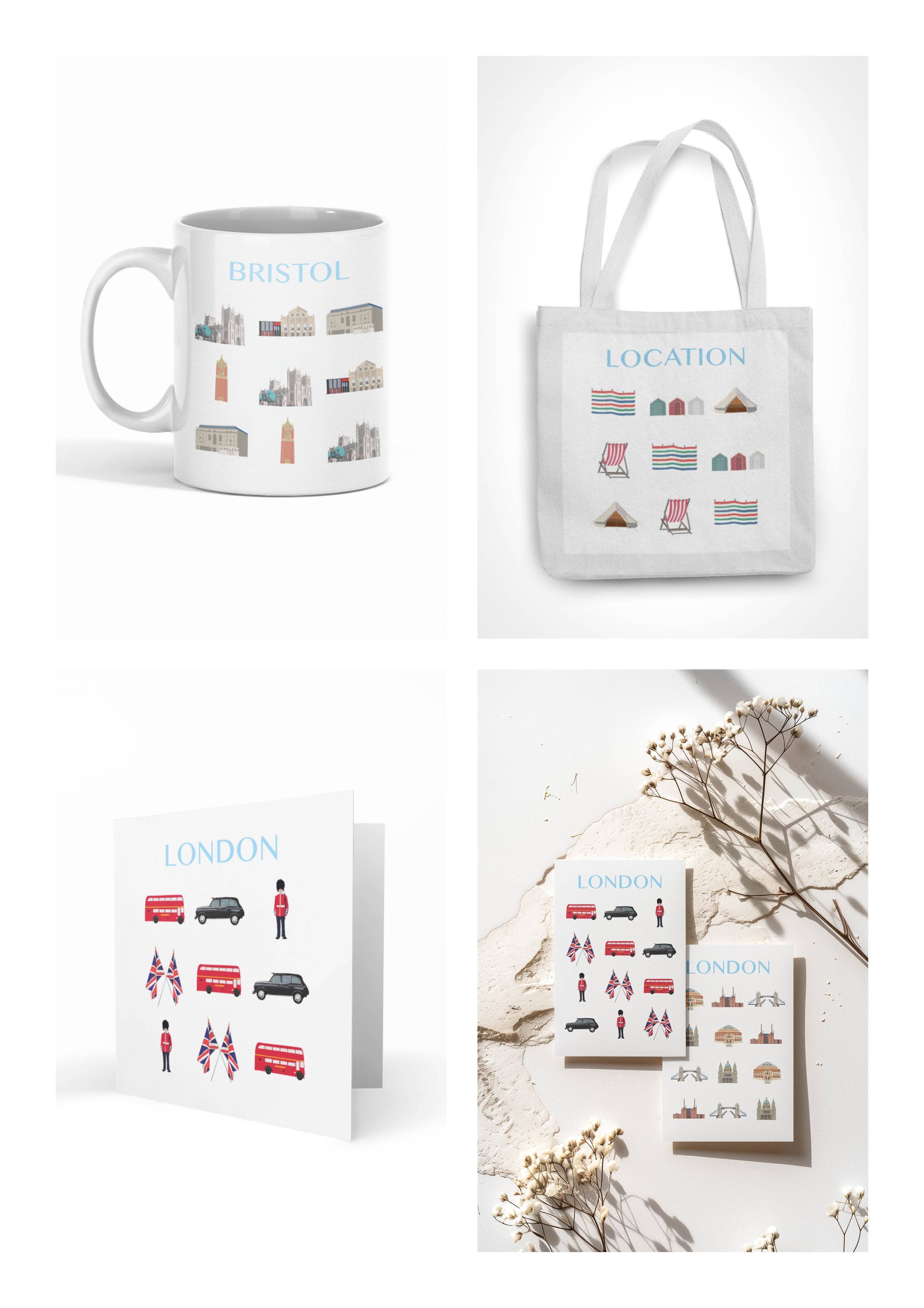 BETTY BOYNS MAPS – wholesale Tea towel – Repeat Pattern Tea Towels Customised To Any Location2