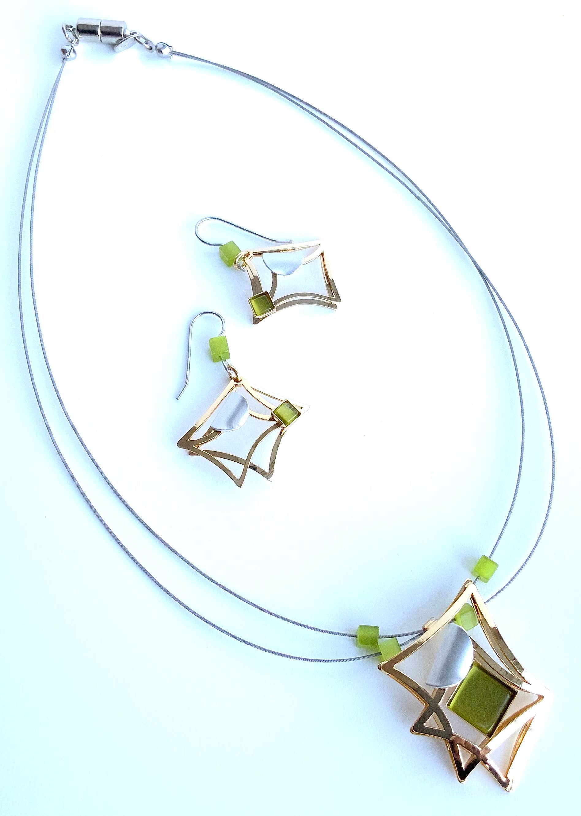 Christophe Poly / Crono Design - Vente Parures de bijoux - ENSEMBLES Préemballés (DFY1) - 6xColliers17'' & Ensembles d'Oreilles & Présentoirs Gratuits38