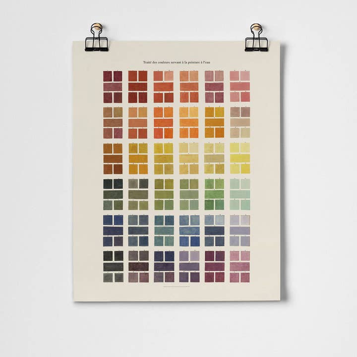 Watercolour Swatches Fine Art Print for wholesale by Roomytown Inc