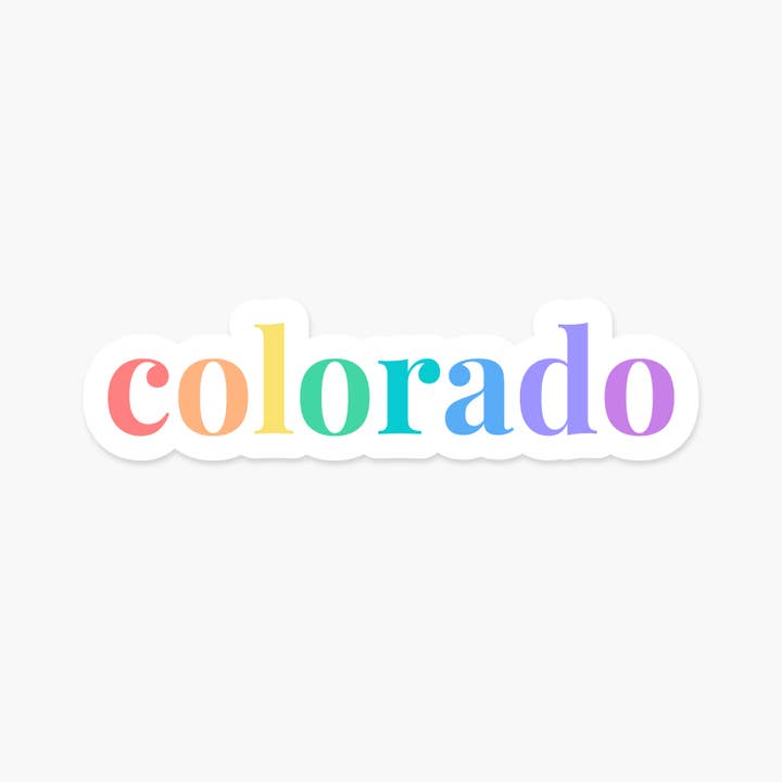 Colorado US State 3.3 x 1 in - Everyday Sticker for wholesale by Footnotes