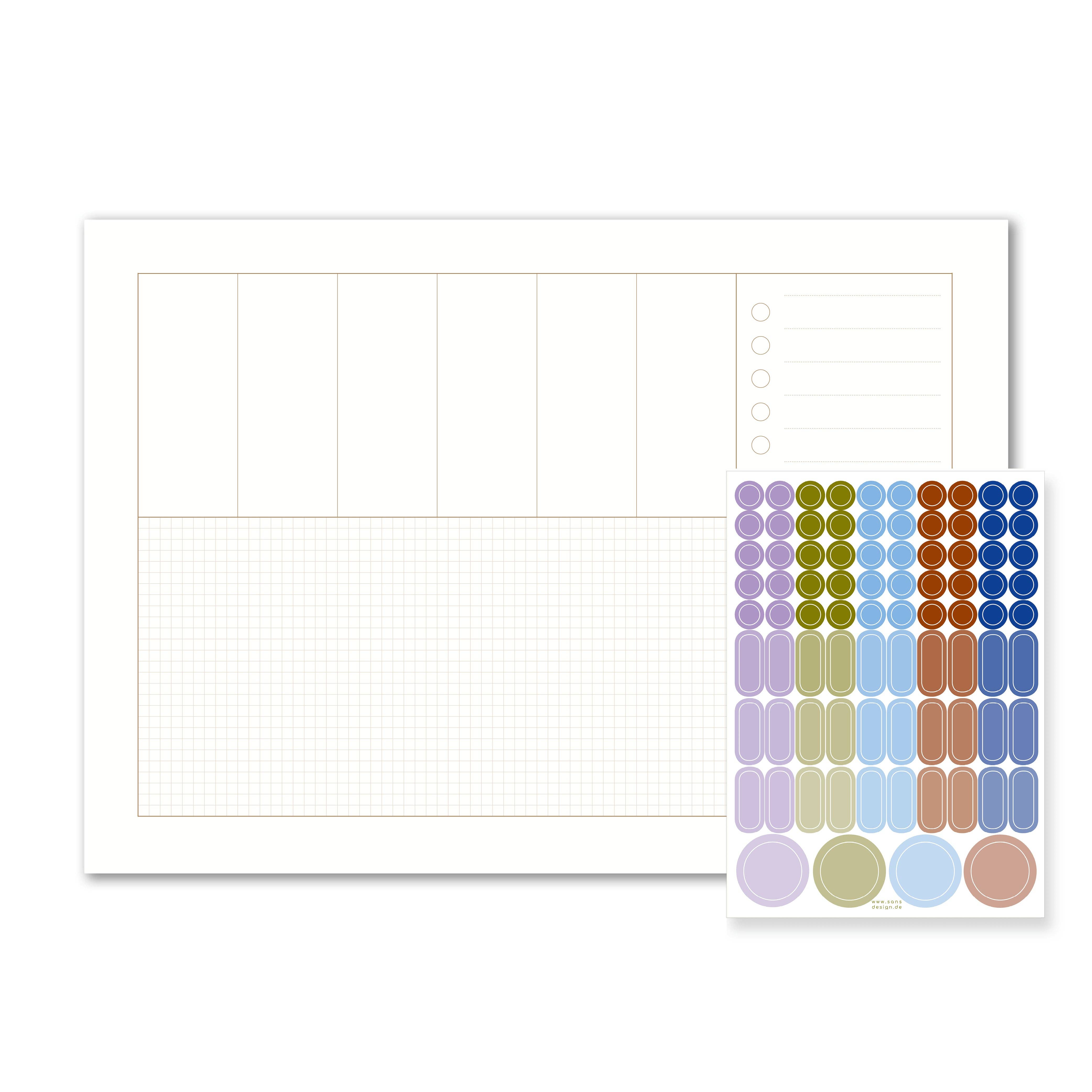 SANS.design - Wholesale Planner - Desk pad - Block A31