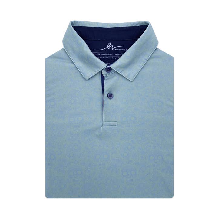 'Calavera' Junior golfshirt met twee knopen voor wholesale door Boston Scott Golf Apparel
