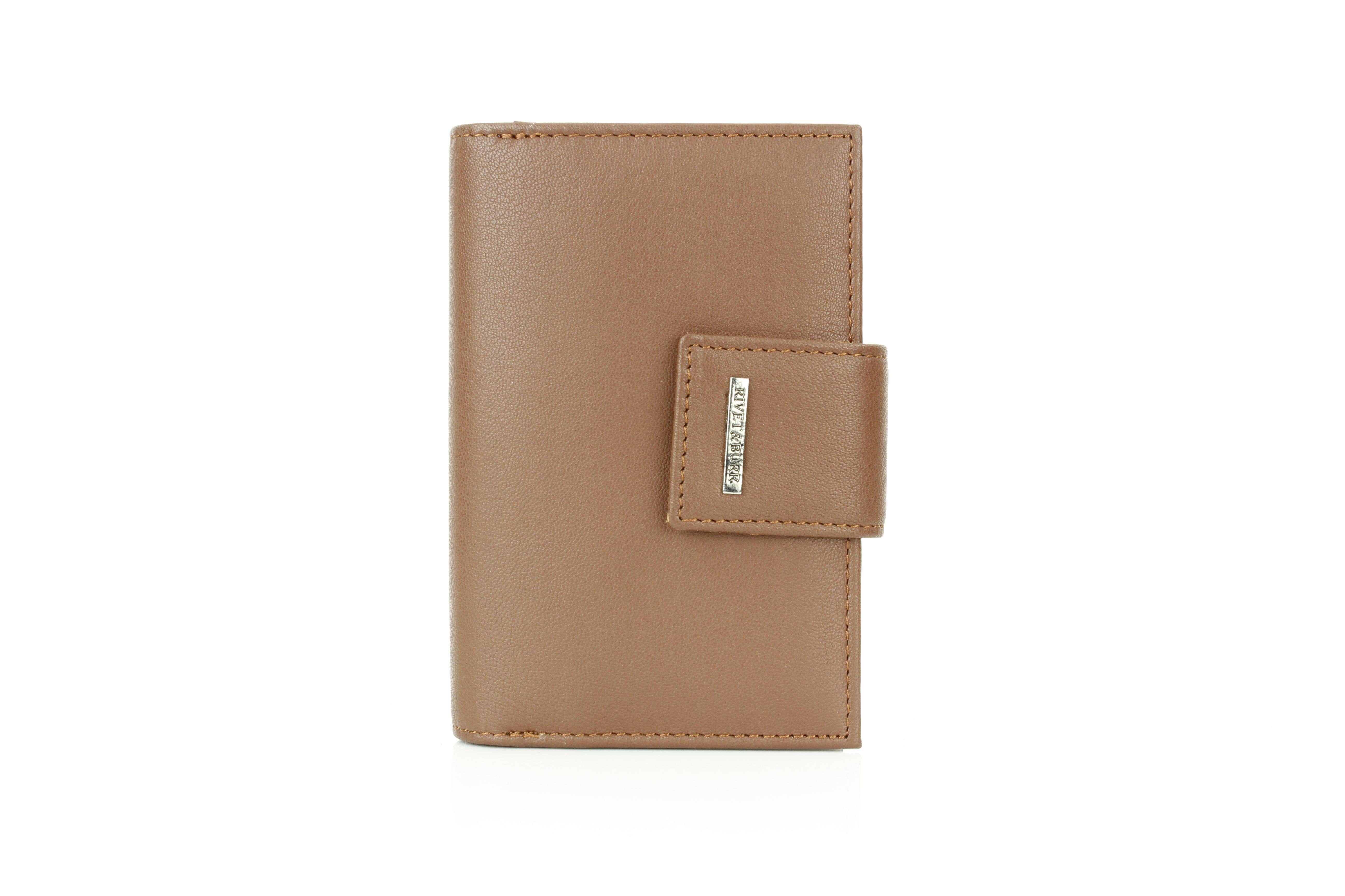 Leather Impressions Inc - Wholesale Wallet - Women's - Snap Leather Clutch Wallet | Zip Pocket RB LW 21 100115