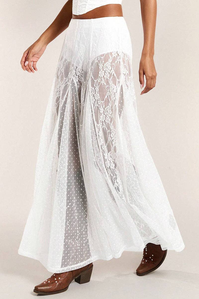 Mccolin - Wholesale Skirt - Women's - Elegant Lace Maxi Skirt2