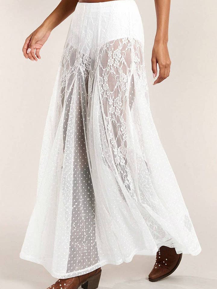 Mccolin - Wholesale Skirt - Women's - Elegant Lace Maxi Skirt2