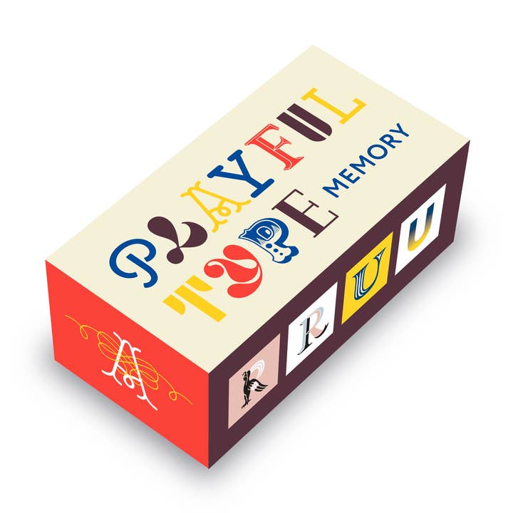 Chronicle Books - Wholesale Card Game - Playful Type Memory0