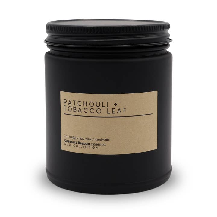 Garsnett Beacon Candle Co. - Wholesale Jar/Filled Candle - Patchouli + Tobacco Leaf Luxury Scented Candle | Duo Collection by Garsnett Beacon5