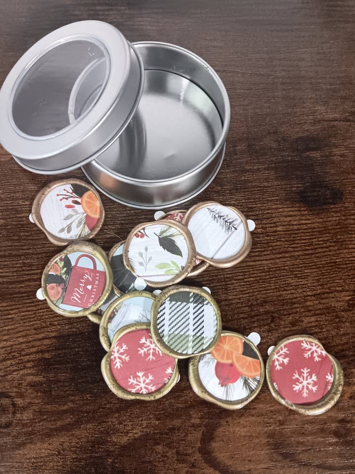 Whimsical Christmas Envelope Seals for wholesale by The Lettering Loft