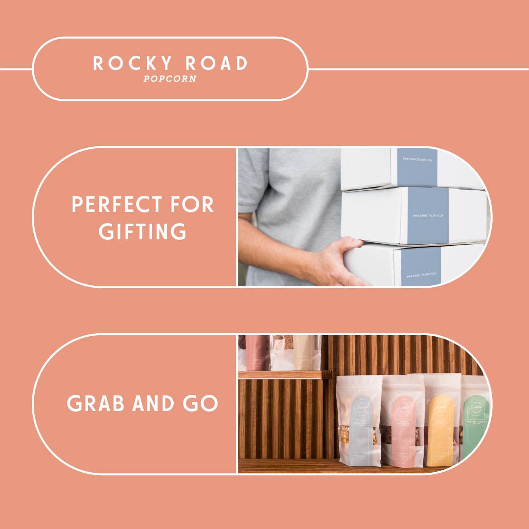 Sir Walter Candy Co. - Wholesale Popcorn - Rocky Road Popcorn  - Chocolate and Crunchy Premium1