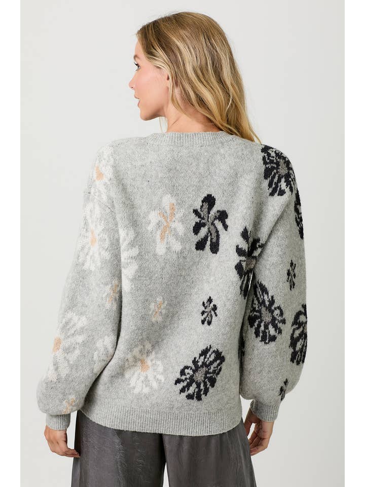 Mystree - Wholesale Knit Sweater - Women's - 60727 Floral Pullover Sweater11