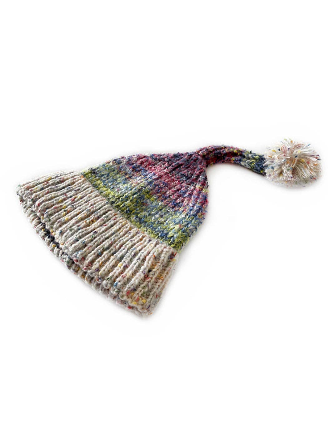 Funkyrel® Atzbranding Limited - Venta al por mayor Gorro de lana - Mujer - Haila - Gorro de Punto Vintage Colorido y Cálido con Borla1