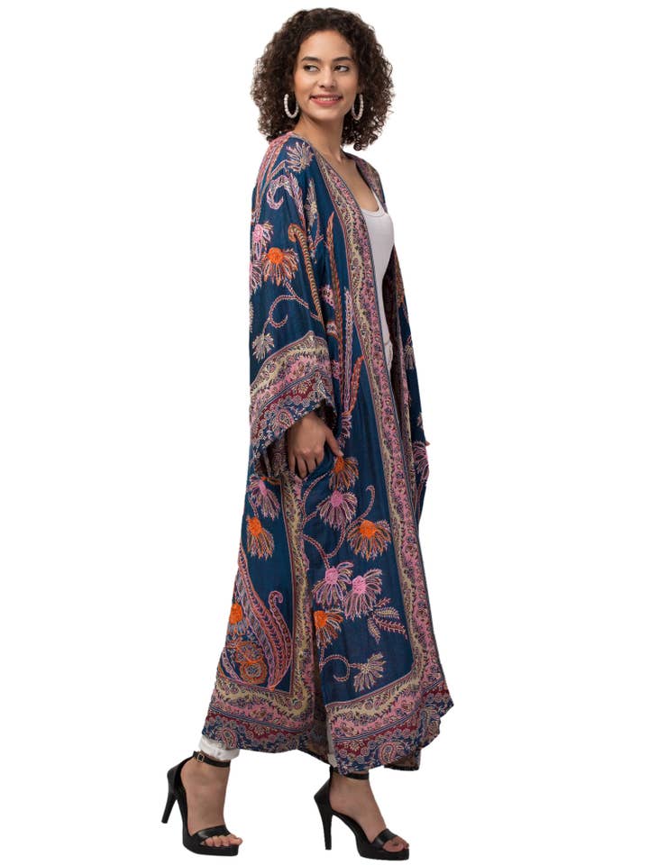 AYKA - Venta al por mayor Kimono - Mujer - CONJUNTO DE 5 CHAQUETAS KIMONOS DE PUNTO GRUESO SURTIDAS