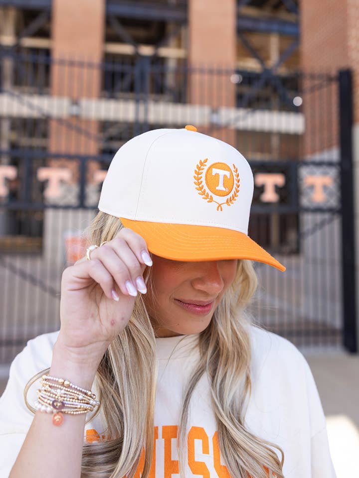 Power T Laurel Wreath Hat for wholesale by Southern Made Tees