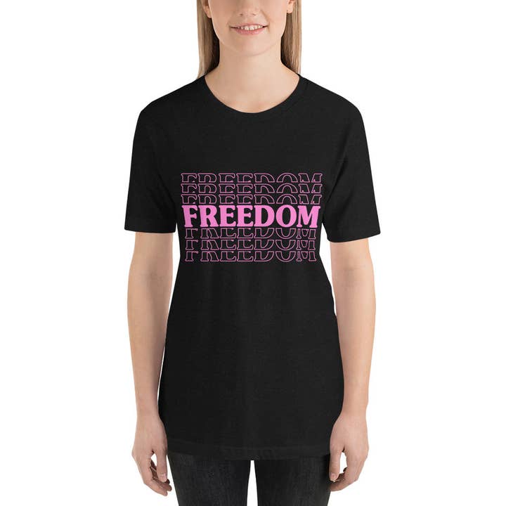 T-shirt unisex Freedom per la vendita all'ingrosso da parte di Souverista