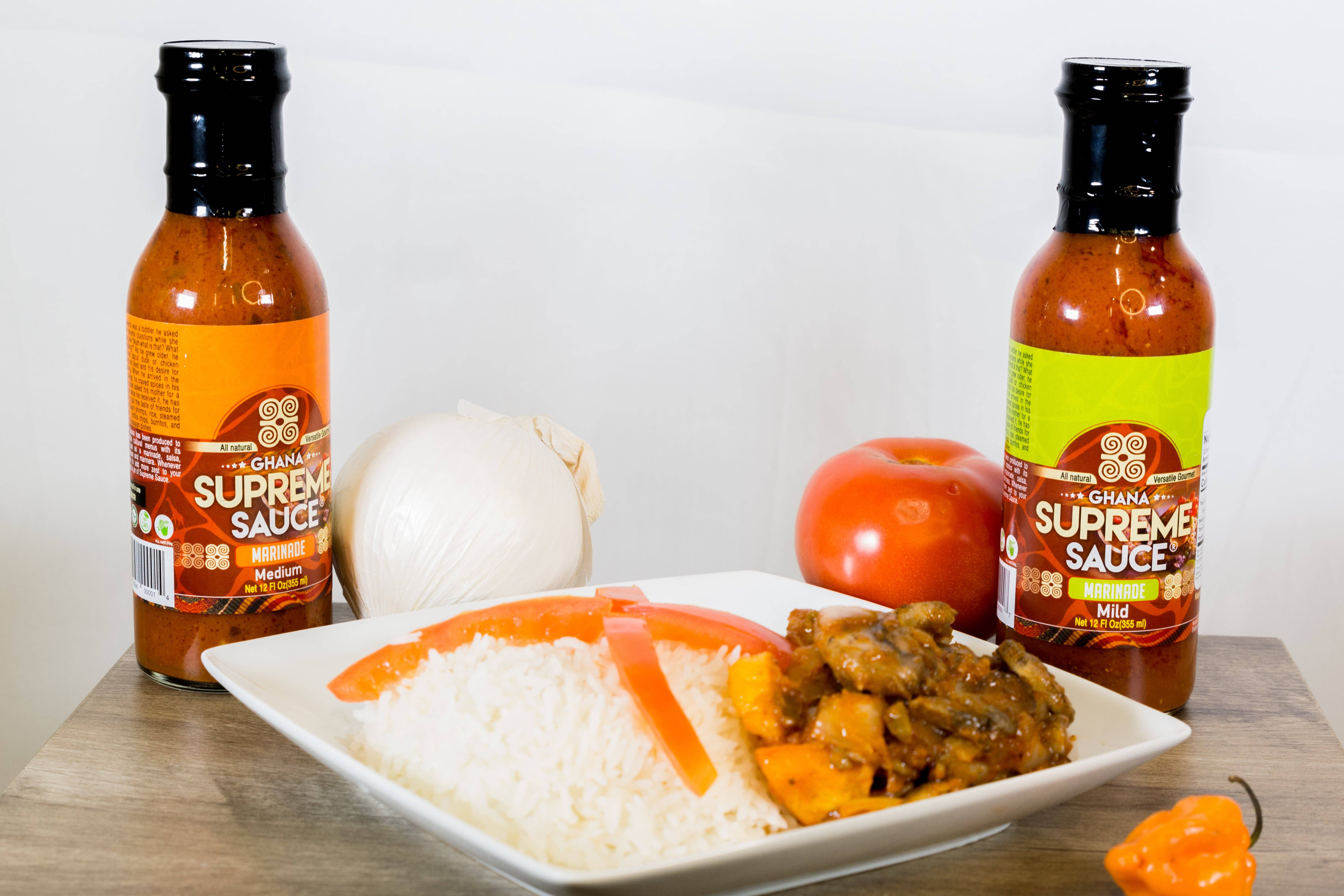 Ghana Supreme Sauce Marinade – wholesale Sås – Ghana Supreme Sauce- Marinad - Mild- Bas för Jollof R19