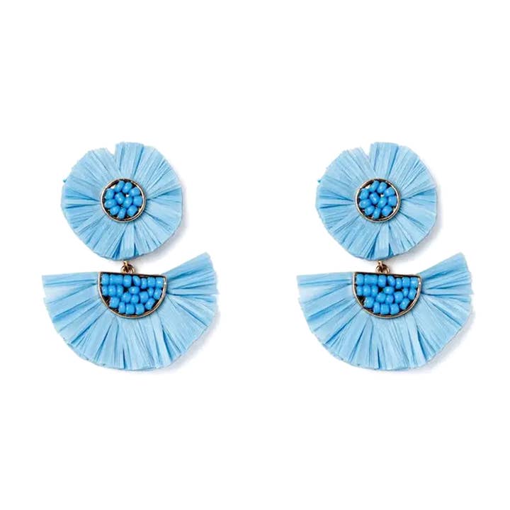 REBAJA - Pendientes de Palma de Rafia para venta al por mayor de Fornash