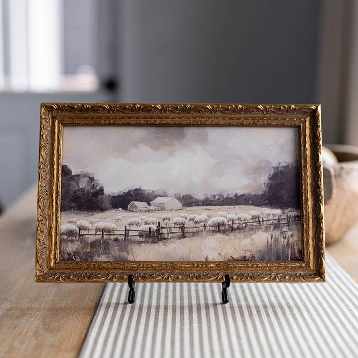 Ferme de Moutons Vintage | Art Inspiré du Laiton pour la vente par Luxe B Co Canada