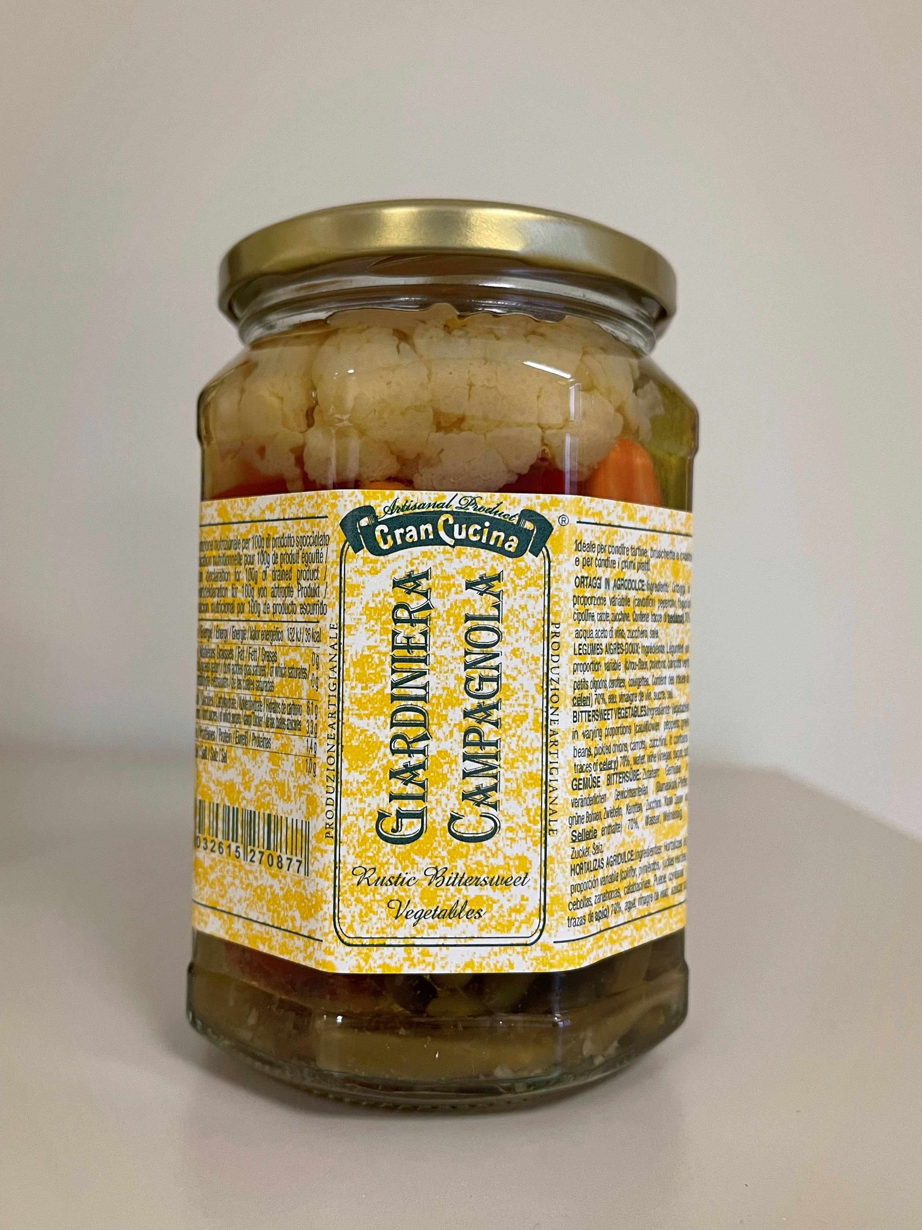 TAB GREEN LINE SRL (Gran Cucina) - Wholesale Pickled Vegetables - Sweet and Sour Giardiniera 580g1