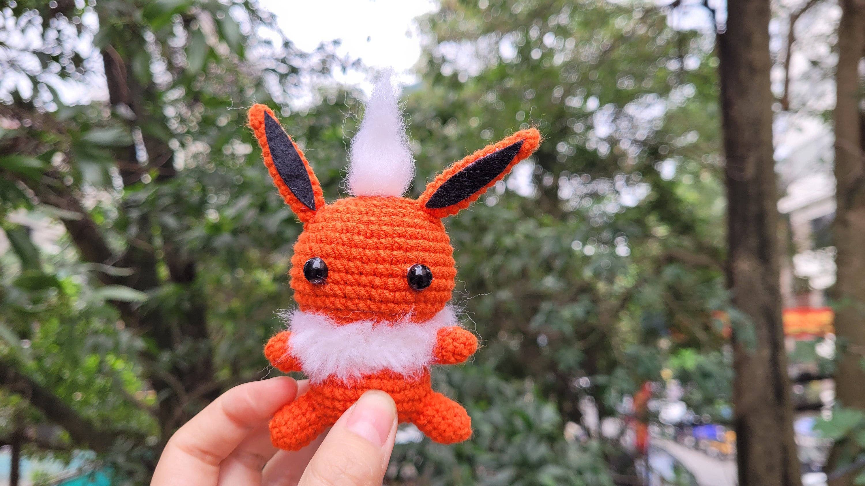 Anh2 LTD - Vente Peluche – enfant et bébé - Peluche Pikachu au crochet, mini porte-clés peluches9