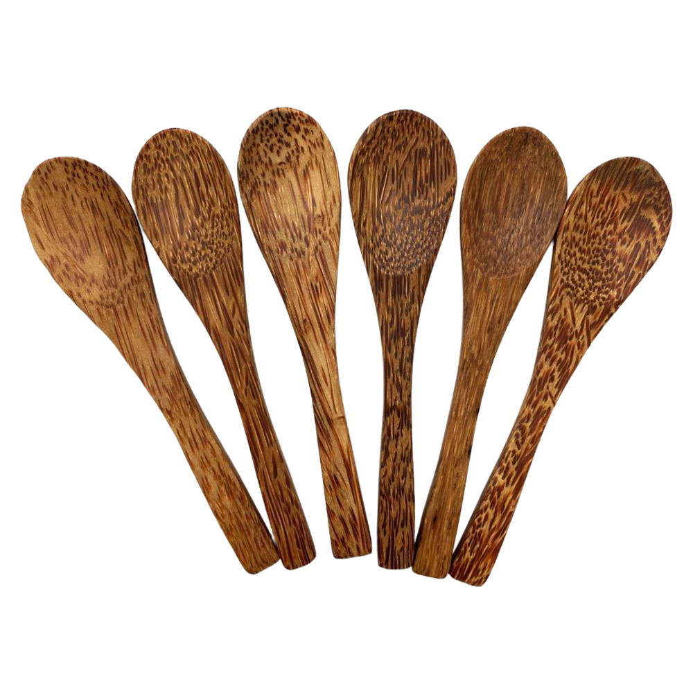 VIE – Engroshandel Køkkenske – VIE gourmet ske i kokostræ, sæt med 6 stk., 15 cm3