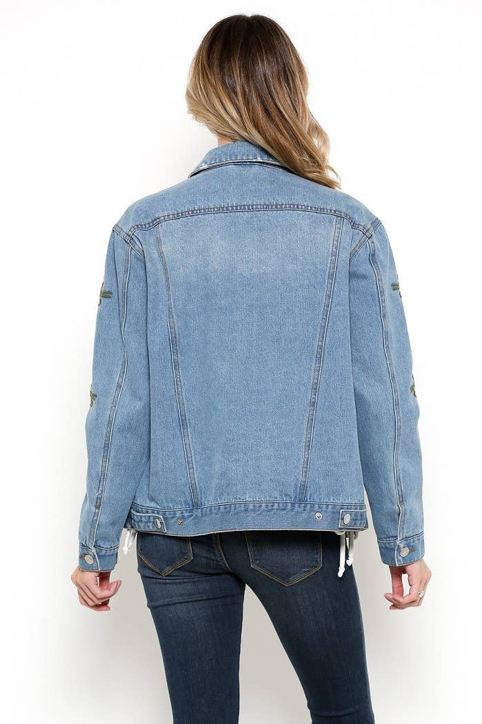 Embroidered Denim Jacket for wholesale on Faire3