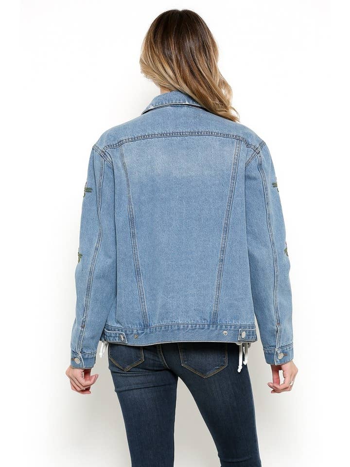 Embroidered Denim Jacket for wholesale on Faire3
