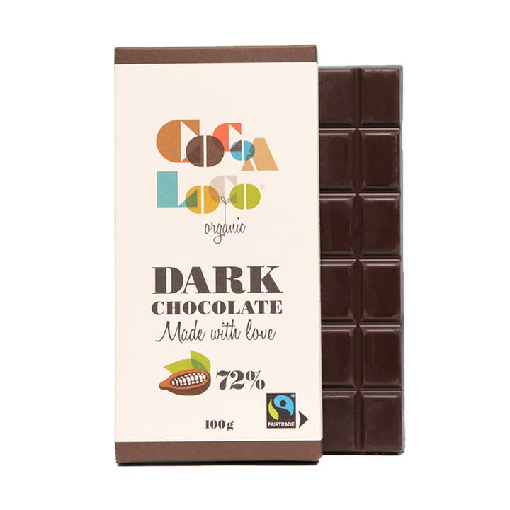 72% Dark Chocolate Bar – 100g for wholesale by Cocoa Loco
